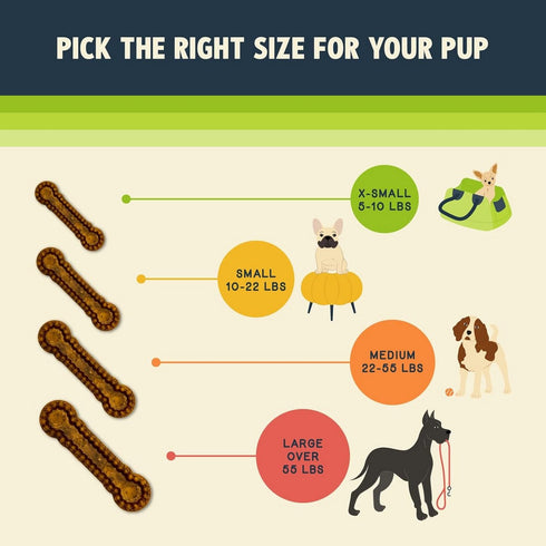 Jiminy's Dental Chew Dog Treats for Extra Small Dogs 38Ct - Poudre Pet and Feed Supply